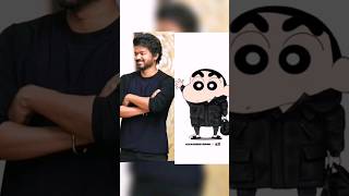 Thalapathyvijay 🆚 shinchan💞 PART - 1 #trending #1million #cute #shinchan #thalapathyvijay