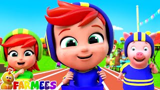 lets have a race kindergarten song cartoon video by farmees