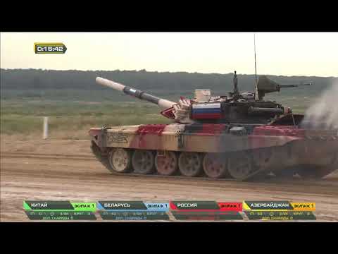 Видео: Финал «Танкового биатлона» АрМИ-2020 среди экипажей 1-го дивизиона