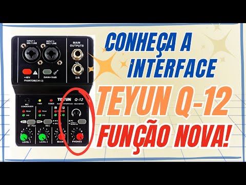 Teyun Q12: Explicação Completa dos Botões e Conexões (Guia Iniciante)