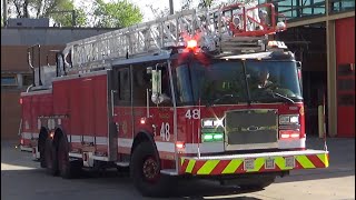 Chicago Fire Department Engine 38 & *NEW* Truck 48 Responding