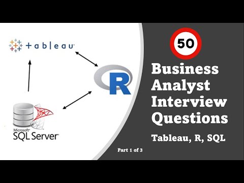 business analyst interview questions and answers I Tableau , R , SQL