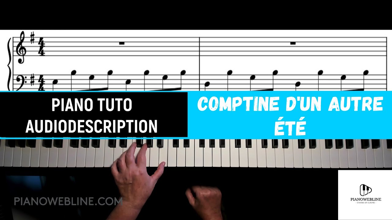 comptine d'un autre été tuto facile #ameliepoulain #piano #pianotutorial #yanntiersen