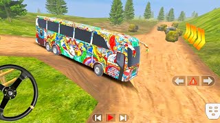 Coach Bus Off-Road Transport Crazy Driving : US Coach Bus Simulator 3D: Android Gameplay screenshot 2