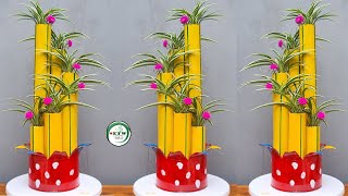 How To Make A Spiral Shape Bamboo Flower Pot From Paralon Pvc Leftovers Vertical Garden Ideas