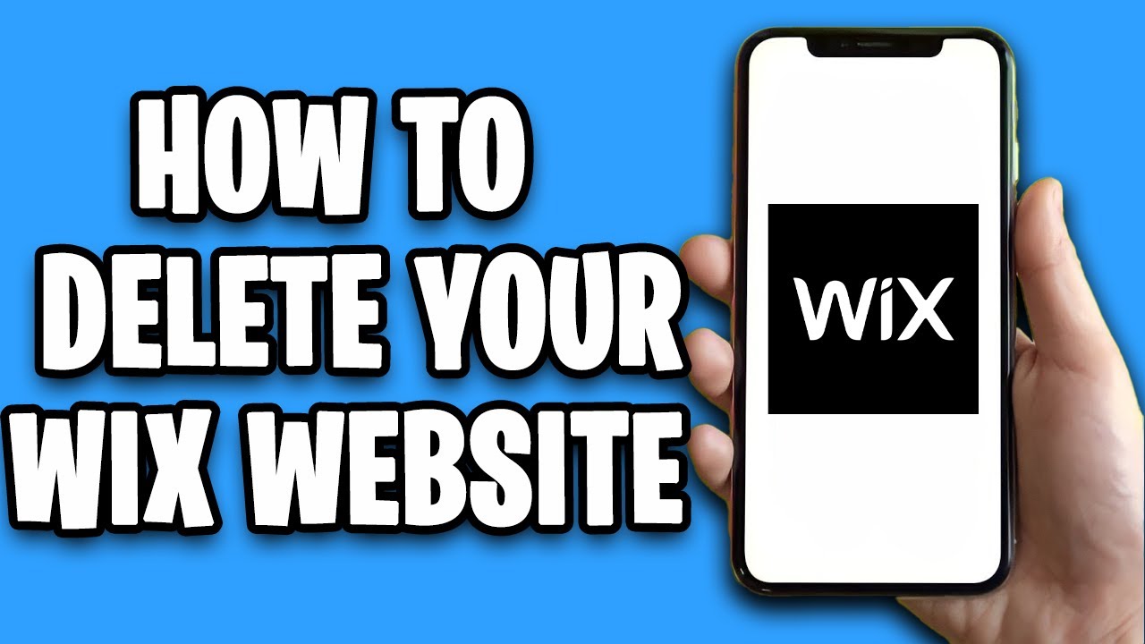 How To Delete Your Wix Website YouTube How To Delete Your Wix Website YouTube