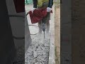 Breaking the concrete by hand #construction #homedecor