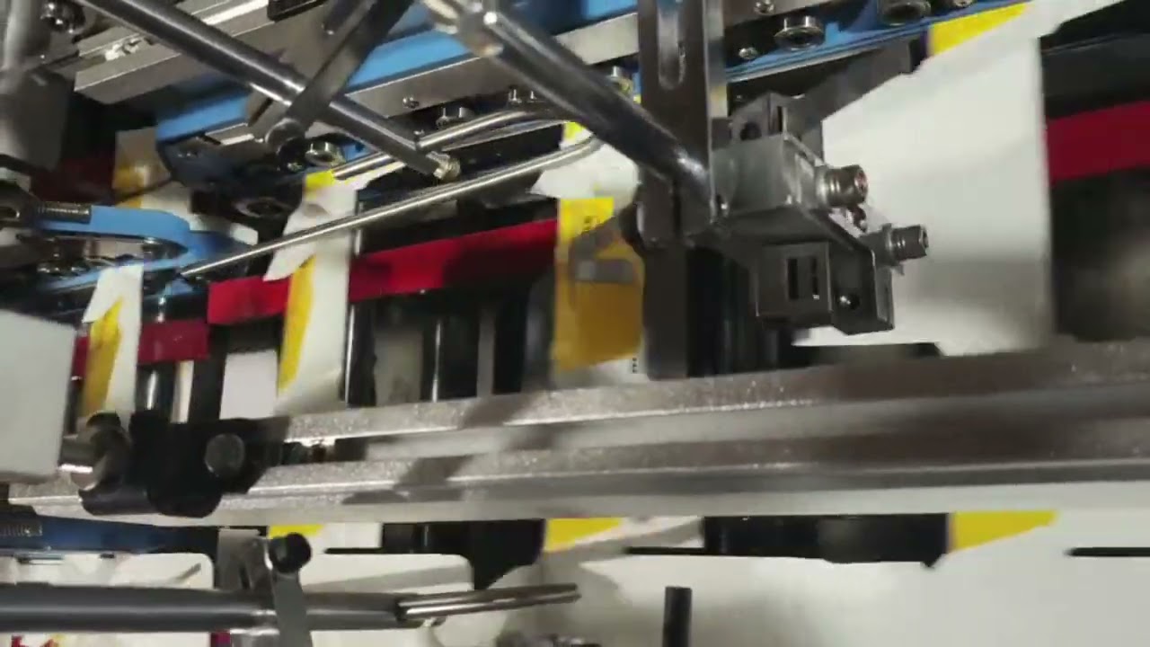 Box with crash lock bottom folder gluer machine GK-650AS-C