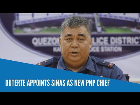 Duterte appoints Sinas as new PNP chief