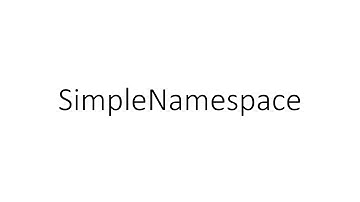SimpleNamespace in Python