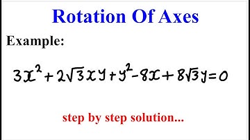 Rotation of axes | example.