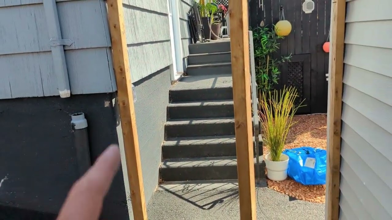 Easy gate.  Building a simple access gate for our back yard.