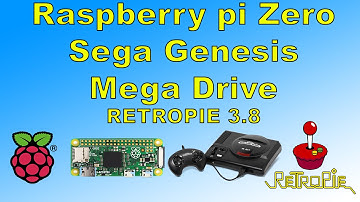 Raspberry P Zero Running Sega Genesis / Mega Drive Emulator Retropie 3.8