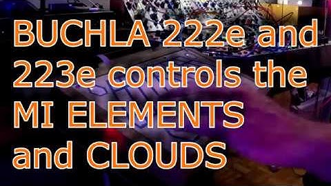 Buchla 222e,223e at the controls.