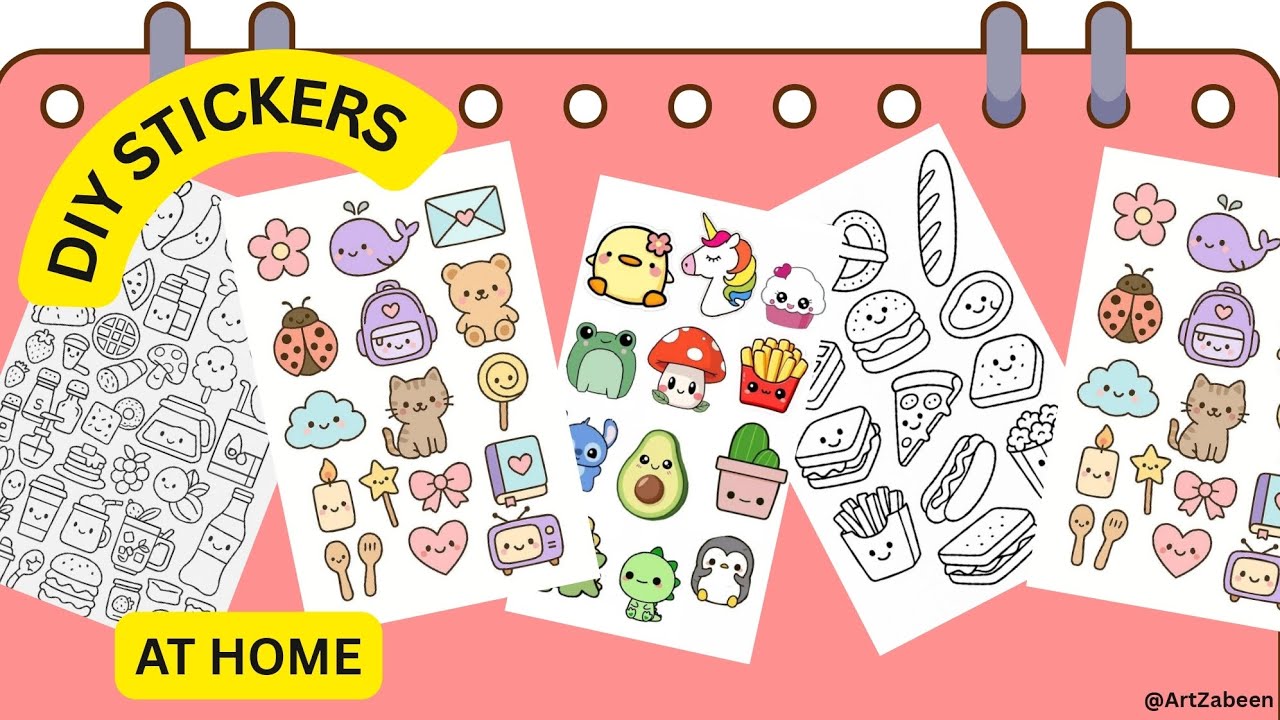 DIY EASY STICKERS AT HOME | No Printer, No Sticker Paper | Step by Step Tutorial!