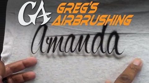 How to Airbrush Script Writing - Lettering Basics