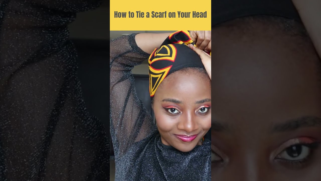 How to Tie a Scarf on your head ☢️