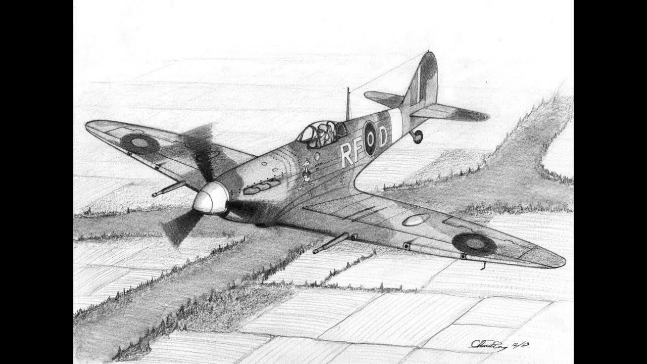 Spitfire drawing hi-res stock photography and images - Alamy