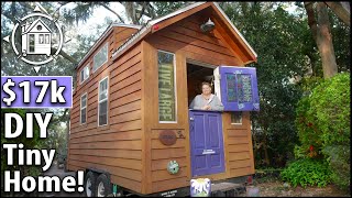 She built her own Tiny Home for cheap! 9 yrs of living tiny