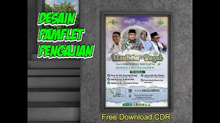 DESAIN PAMFLET PENGAJIAN [[ FREE CDR DOWNLOAD ]] COREL DRAW X7