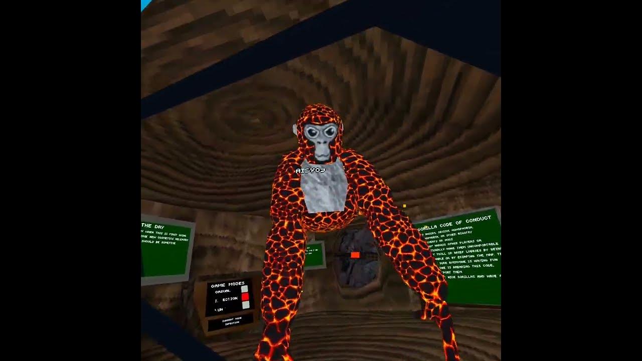 going in mines in a bunch of ghost codes in Gorilla Tag YouTube
