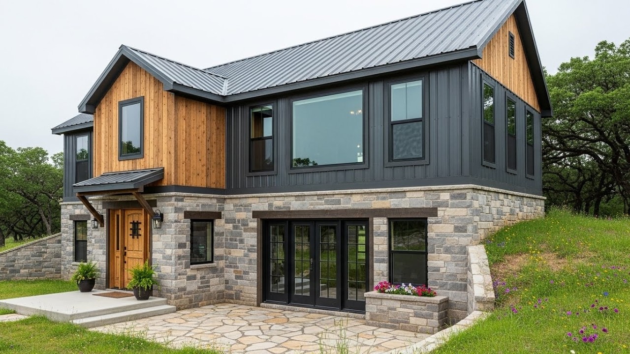 Дом-барндоминиум с подвалом | Реальные затраты и умные дизайнерские идеи в 2026 году