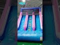18'H Dual Lane Slide Wet N Dry #china #inflatable #inflatablewaterslide