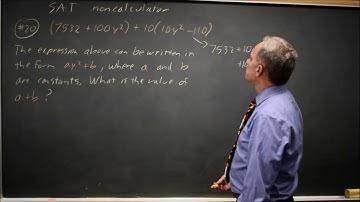 SAT Test 7: Rewriting polynomials - question #3-20