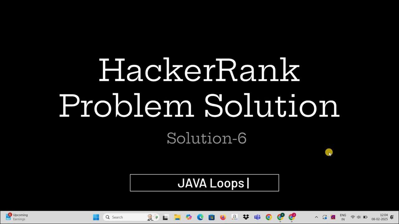 HackerRank Problem -6 Solution | JAVA Loops | - YouTube