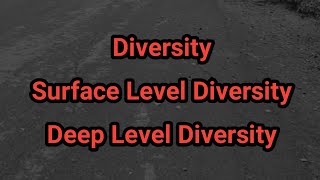 Concept of Diversity | Diversity And Its Types | What Is workforce diversity |