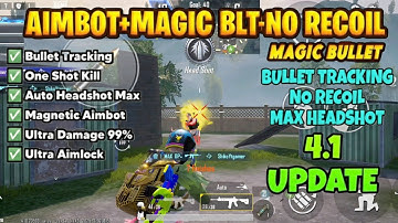 BGMI 4.1🔥MAGIC BULLET TRACKING AUTOHEADSHOT CONFIG FILE | HIGH DAMAGE AIMBOT CONFIG BGMI 4.1