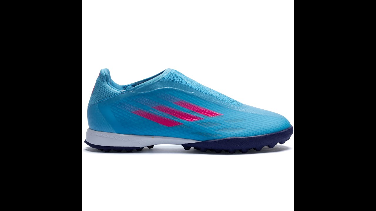 Chuteira Adidas X Speedflow 3 21 LL Society Azul Sem Cadarços 41