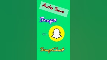 How to Auto Save Snaps on SnapChat 😲 #shorts #viralshorts #trending