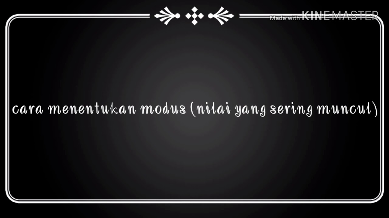 Tutorial Mencari Mean Median Modus Dan Kuartil Youtube
