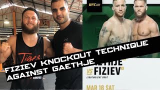 Ufc Fiziev Ko Technique Against Gaethje