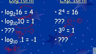 6 3 Logarithms and Logarithmic Functions Day 1