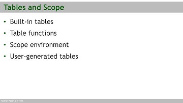 Tables and scope | z-Tree online course