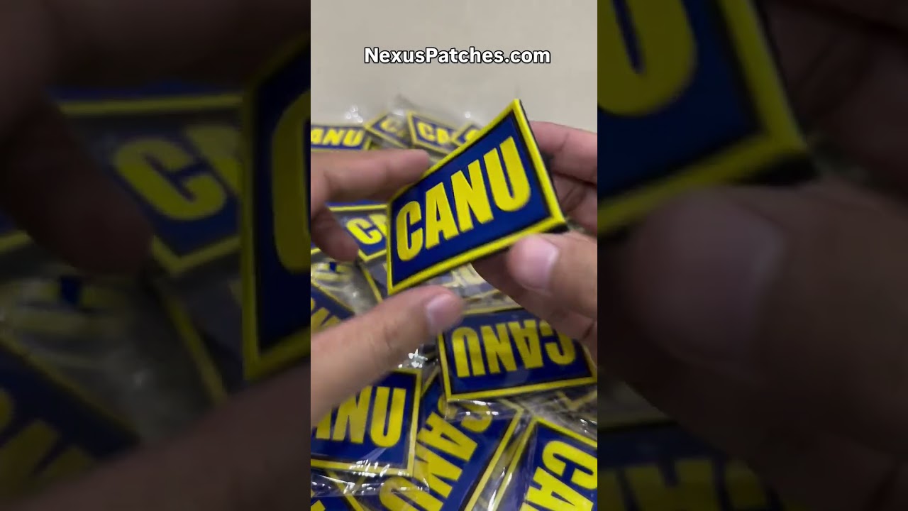 Custom PVC Patches with velcro hook and loop backing