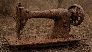 Complete Restoration of an Old Sewing Machine Damaged by Years of Neglect and Heavy Rust
