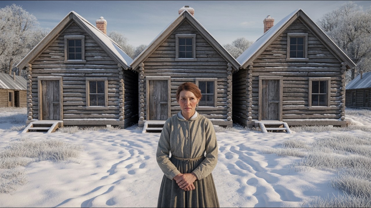 Settlers Mocked the Widow for Building Three Cabins Side by Side — Until Winter Hit