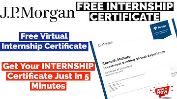 J.P Morgan Internship Certificate | All Task Solution | Free Virtual Internship Certificate