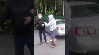 chalky ward and edward smurf making it clear the have no problem with each other