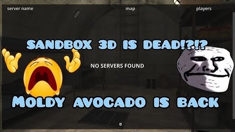 sandbox 3d is dead ☹️