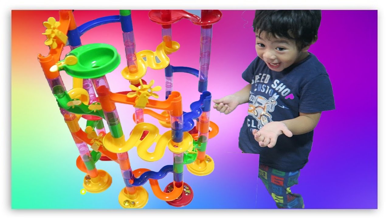 Marble run toy review by a kid, for ages 3 and up