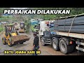 Batu Jomba Hari Ini..!! Perbaikan Jalan Terus Dilakukan Di Tanjakan Hingga Saat Ini