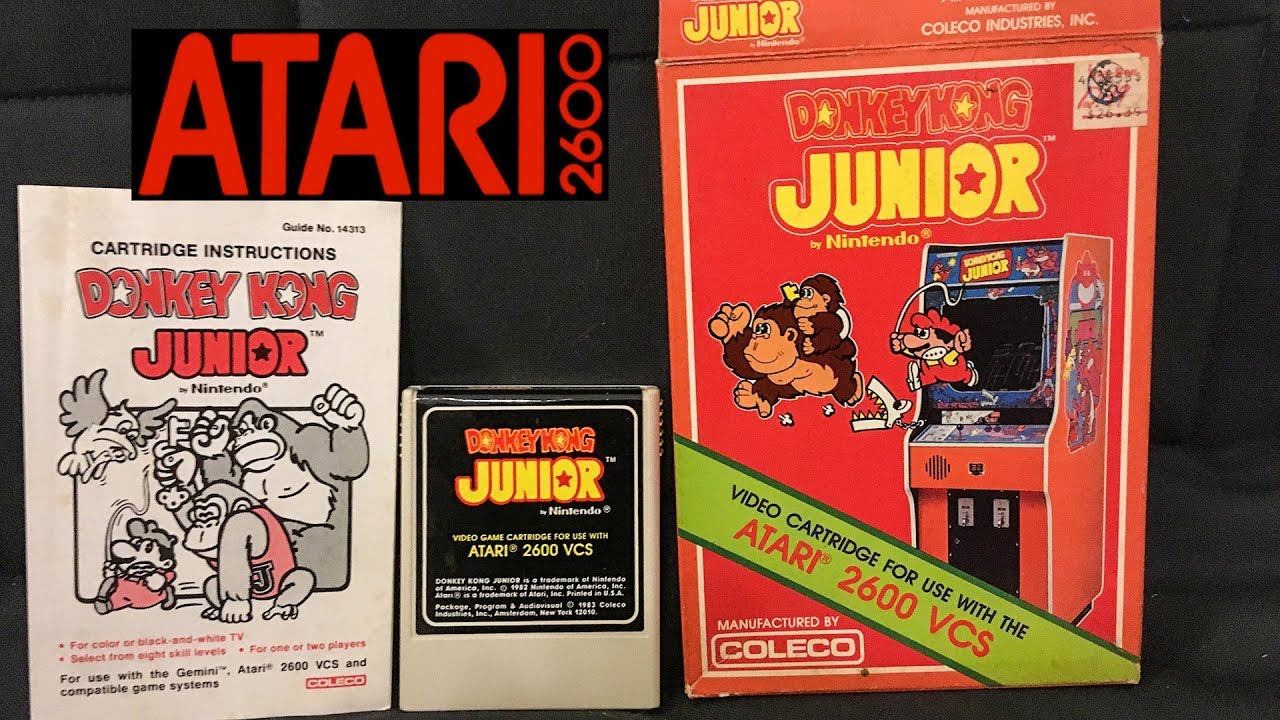 Donkey Kong Jr. for Atari 2600! Unboxing and Let's Play! - YouTube