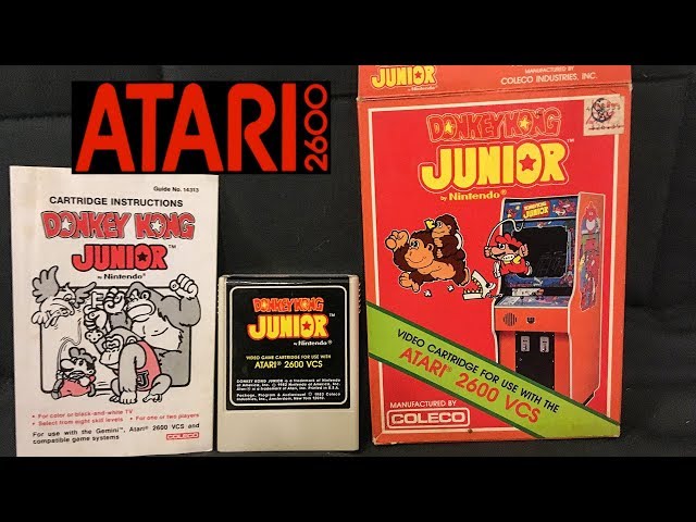 Donkey Kong Jr. for Atari 2600! Unboxing and Let's Play! - YouTube Donkey Kong Jr. for Atari 2600! Unboxing and Let's Play! - YouTube