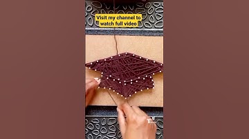 DIY String Art Graduation Cap 🎓👩‍🎓 #stringart #shorts #diy #craft #gift #giftideas #satisfying