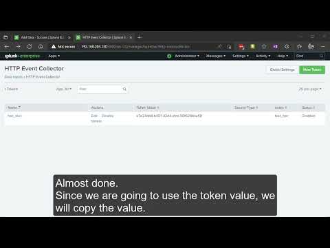 Splunk - Data input/onboarding log - 2 HEC(Http Event Collector)