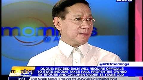 CSC Chairman Duque on implementation of new SALN